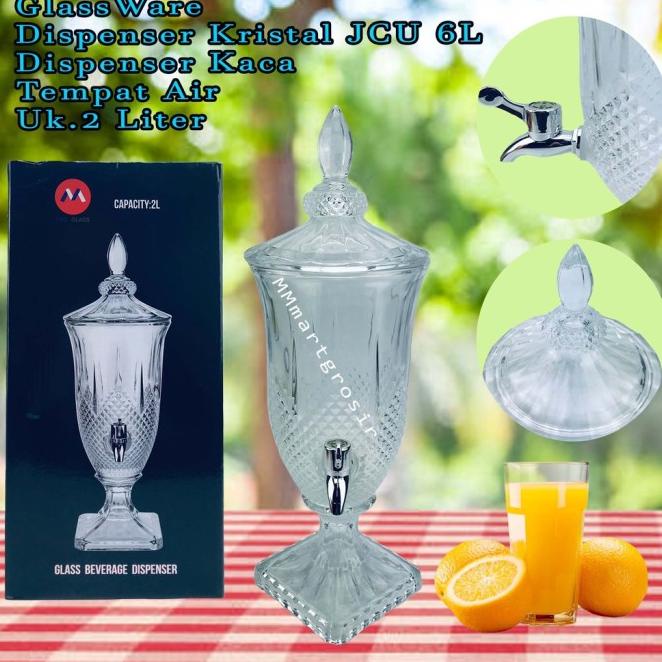 Glassware / Dispenser Kristal Jcu 6L / Dispenser Kaca / Tempat Air 2