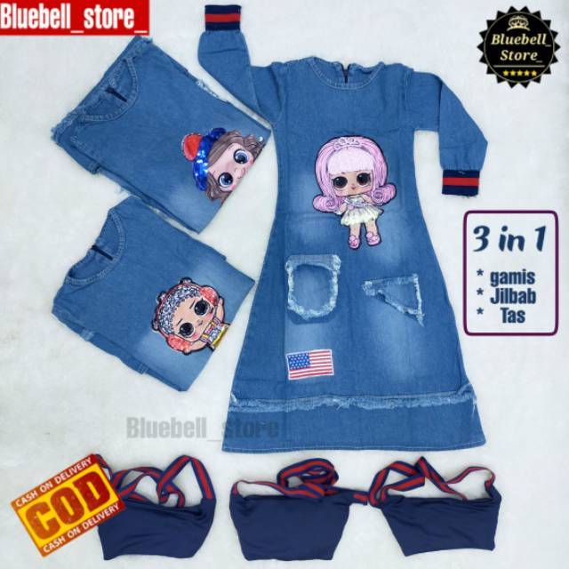 GAMIS ANAK JEANS KUDA PONY 1-9 TAHUN-3