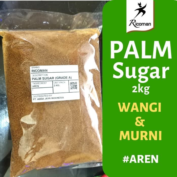 

RICOMAN Palm Sugar (gula aren/gula palem) 2 Kg