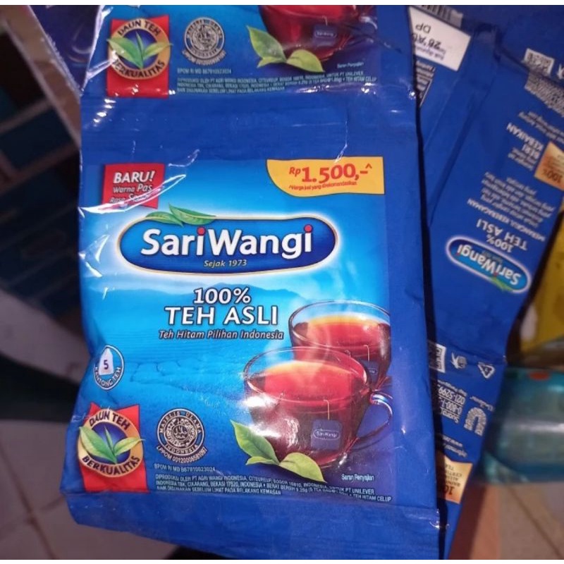 

Sari Wangi Teh Asli Renceng isi 6 Sachet