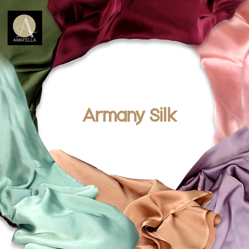 1/2 meter Kain Satin Armani Silk / Armany Silk