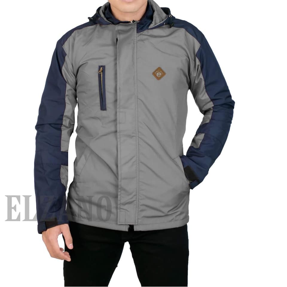 Jaket parasut parka gunung pria forward