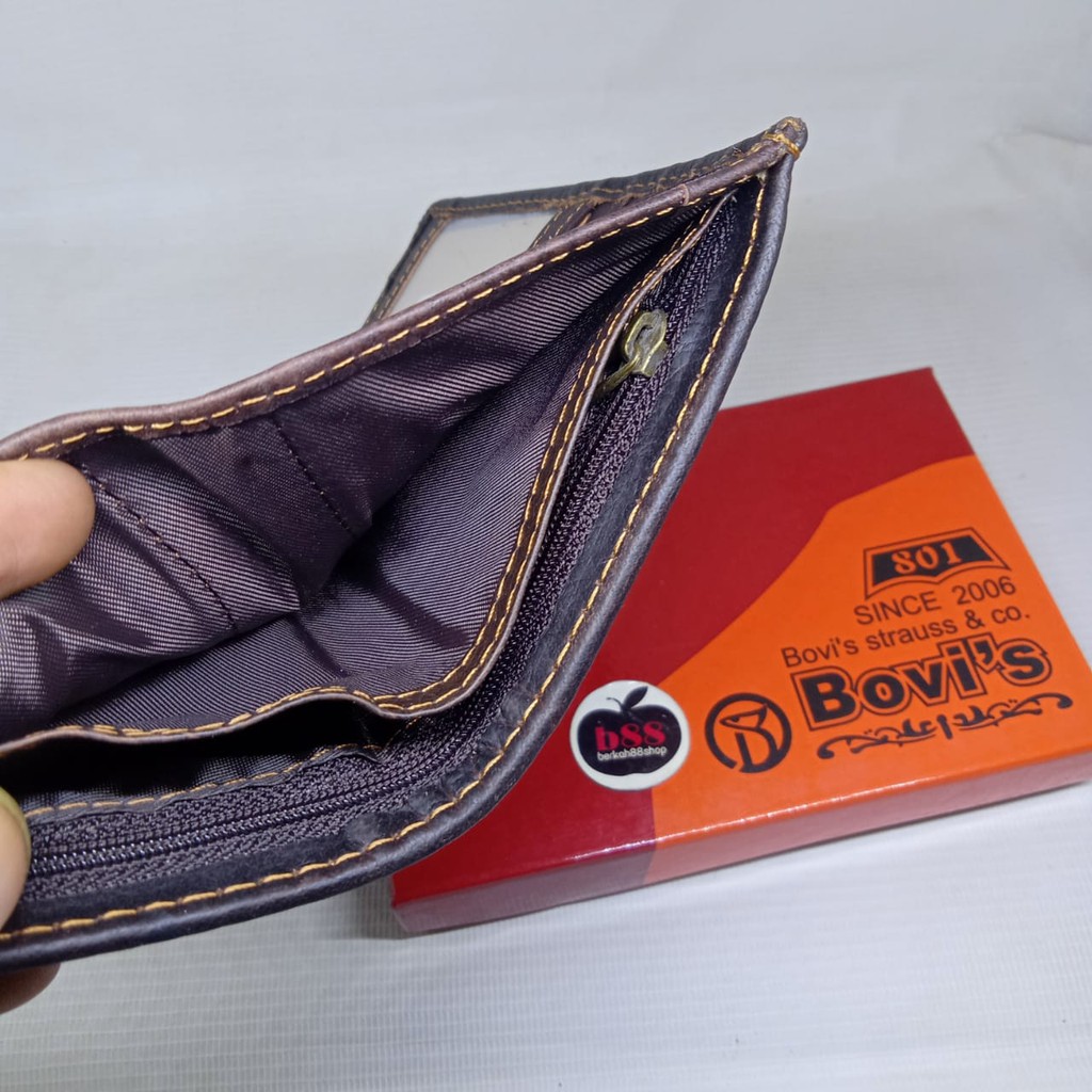 Dompet Pria Lipat Tanggung BVS 702 Kulit Murah