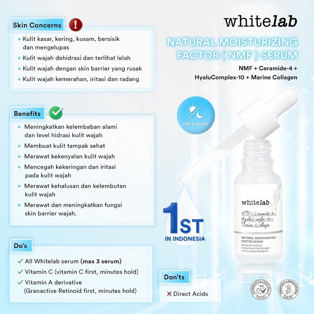 Whitelab Revolution Serum NMF | Microbiome Complex | Real Barrier Booster | Age-Correxion Firming Serum