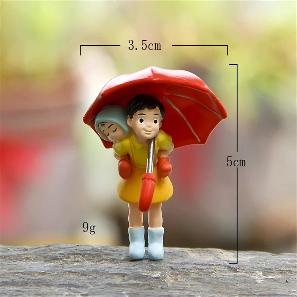 Needway Angka Mainan Lucu 5PCS/Lot PVC Micro Landscape Dekorasi Miniatur Boneka Tetanggaku Totoro Miyazaki Hayao Collection Model Mainan