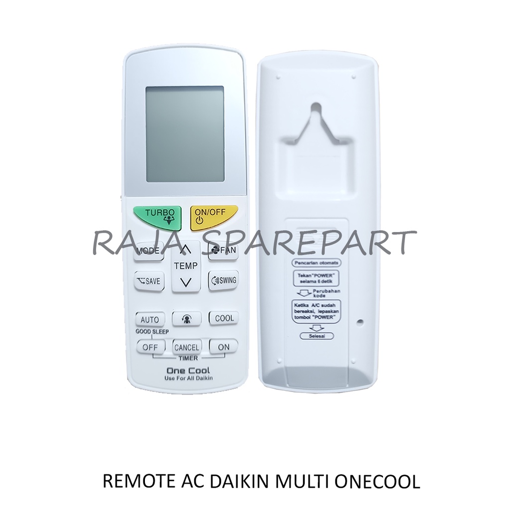 REMOTE AC DAIKIN THAILAND MERK ONECOOL