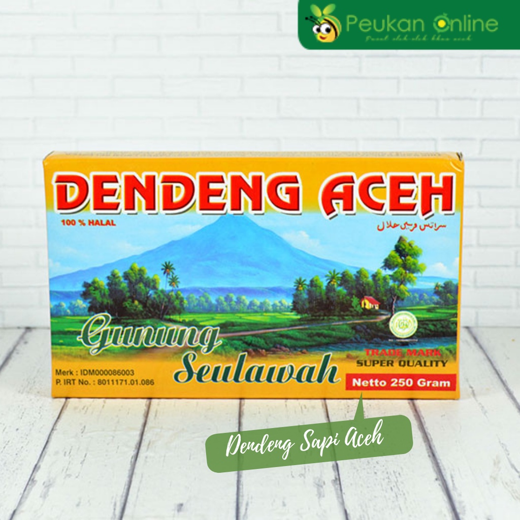 

Dendeng Sapi Aceh Gunung Seulawah 250 gram (oleh oleh khas Aceh)