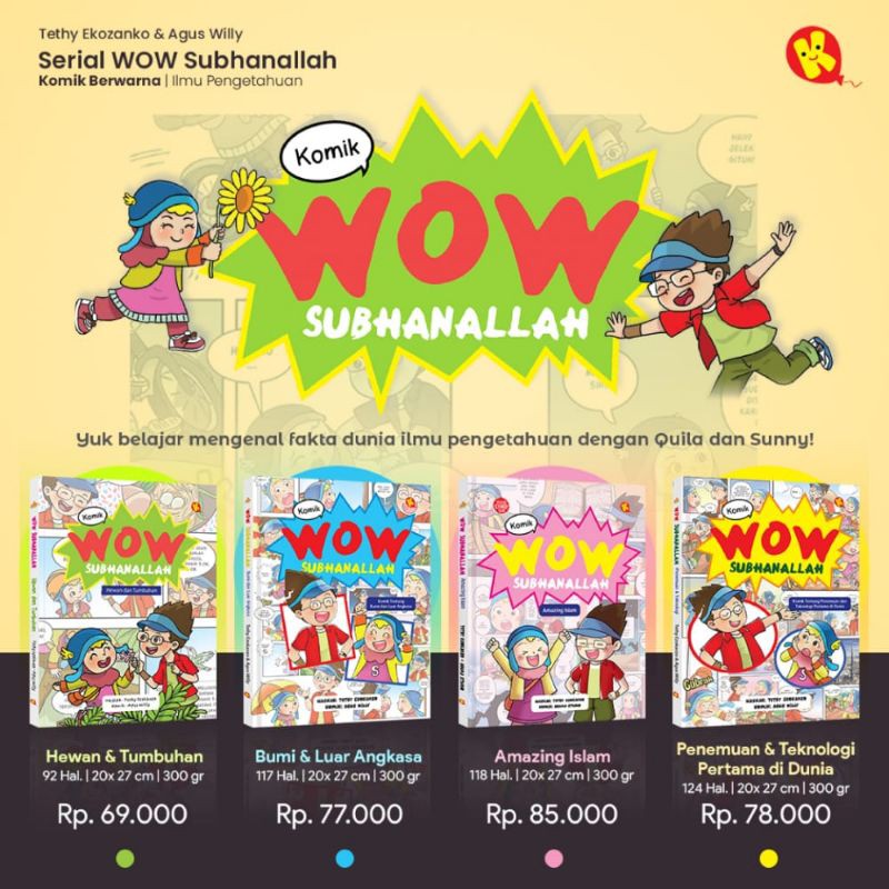 Komik Anak Islami Wow Subhanallah 1234