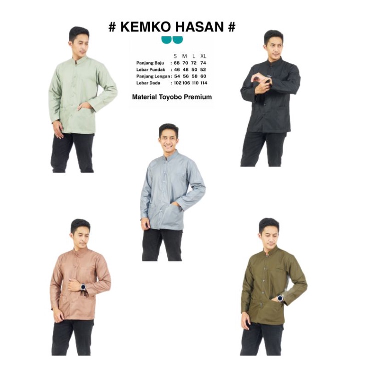 koko dewasa lengan panjang dan lengan pendek kemeja koko fashion muslim termurah kemko