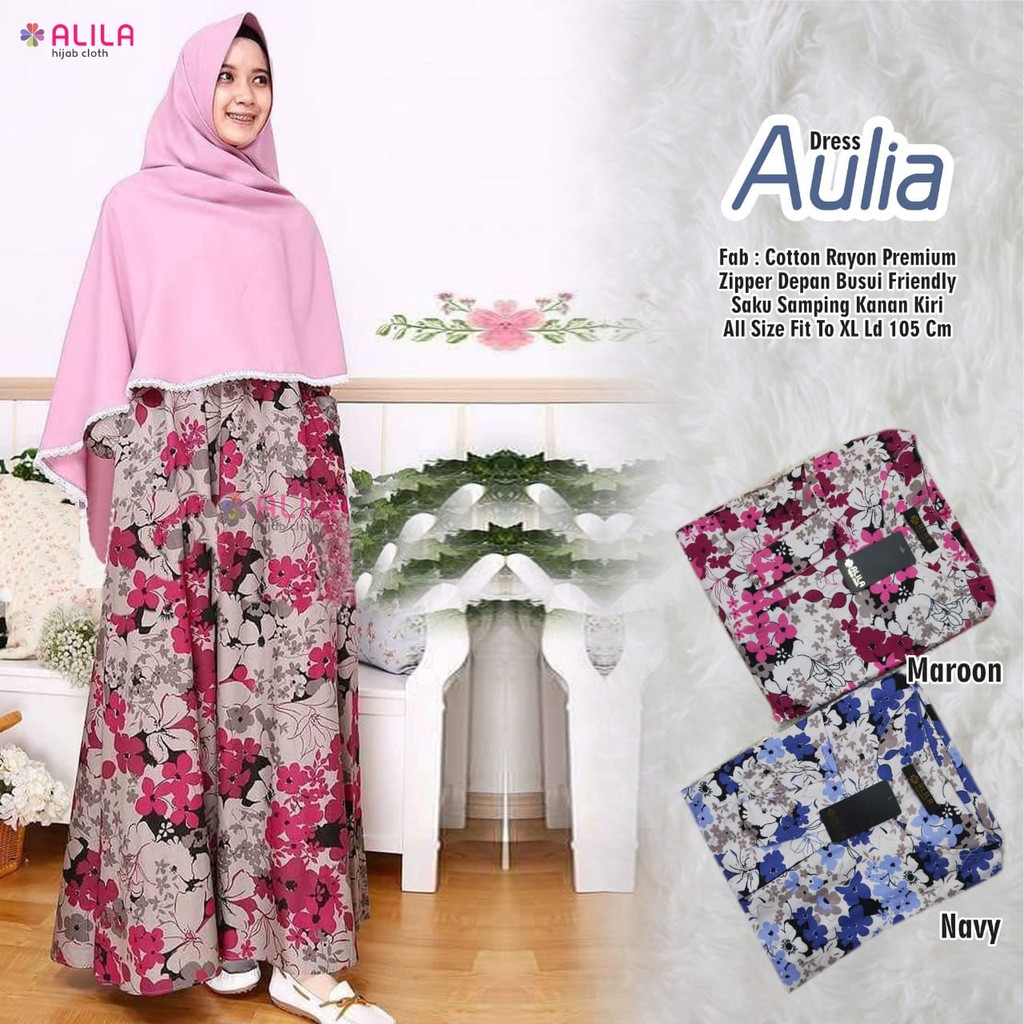 AULIA DRESS FAB COTTON RAYON PREMIUM ALILA