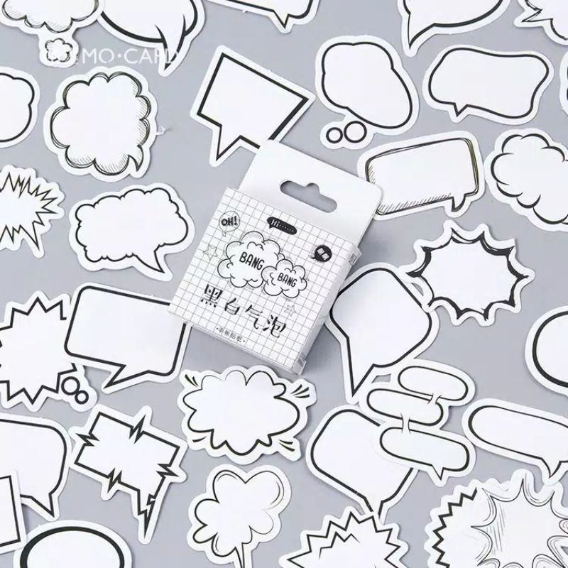 

Dialog sticker aesthetic bujo jurnal diary scrapbook decor