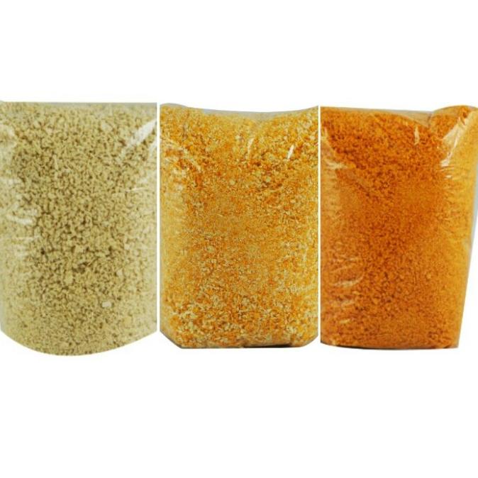 

[[COD]] Tepung roti/tepung panko/panir [Putih/Mix/Orange] 1kg OBRAL Kode 621