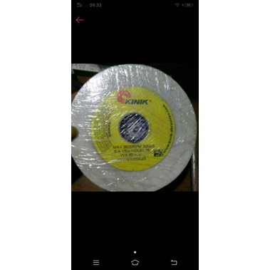 Promo kinik grinding wheel WA 180 x 19 x 31.75 Wa 80kv1A