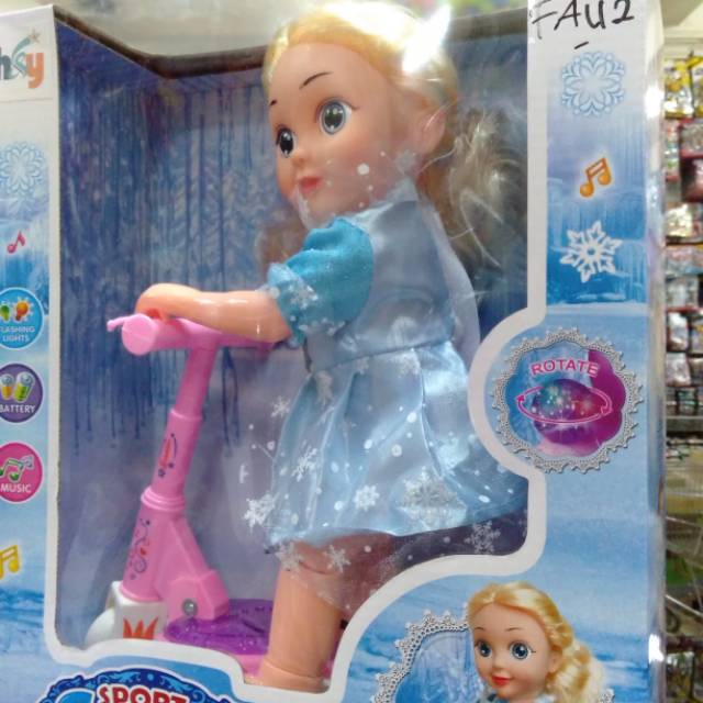 Mainan anak scooter frozen