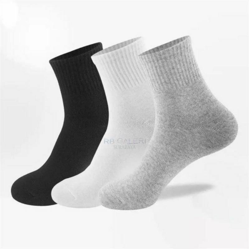 KAOS KAKI PENDEK DI ATAS MATA KAKI POLOS PANJANG KAOS KAKI KANTOR ANKLE SOCK UNISEX FASHION SOCK RB-5