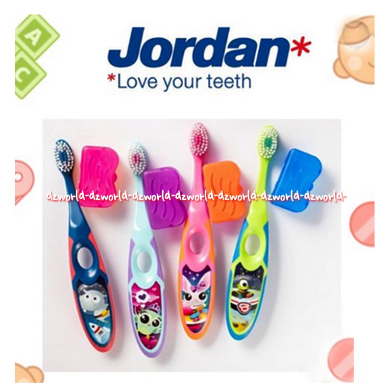 Jordan Step By Step Usia 3-5tahun Kids Toothbrush Sikat Gigi Anak-Anak Soft Lembut