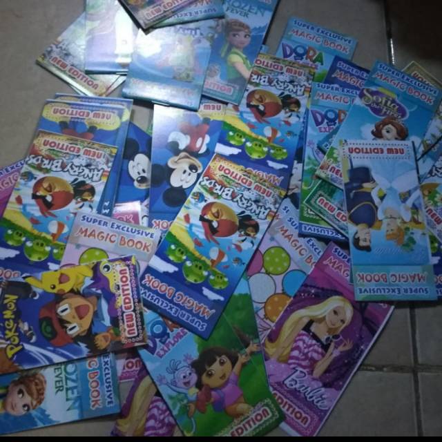 

Magic book, mainan jadul buku gosok koin