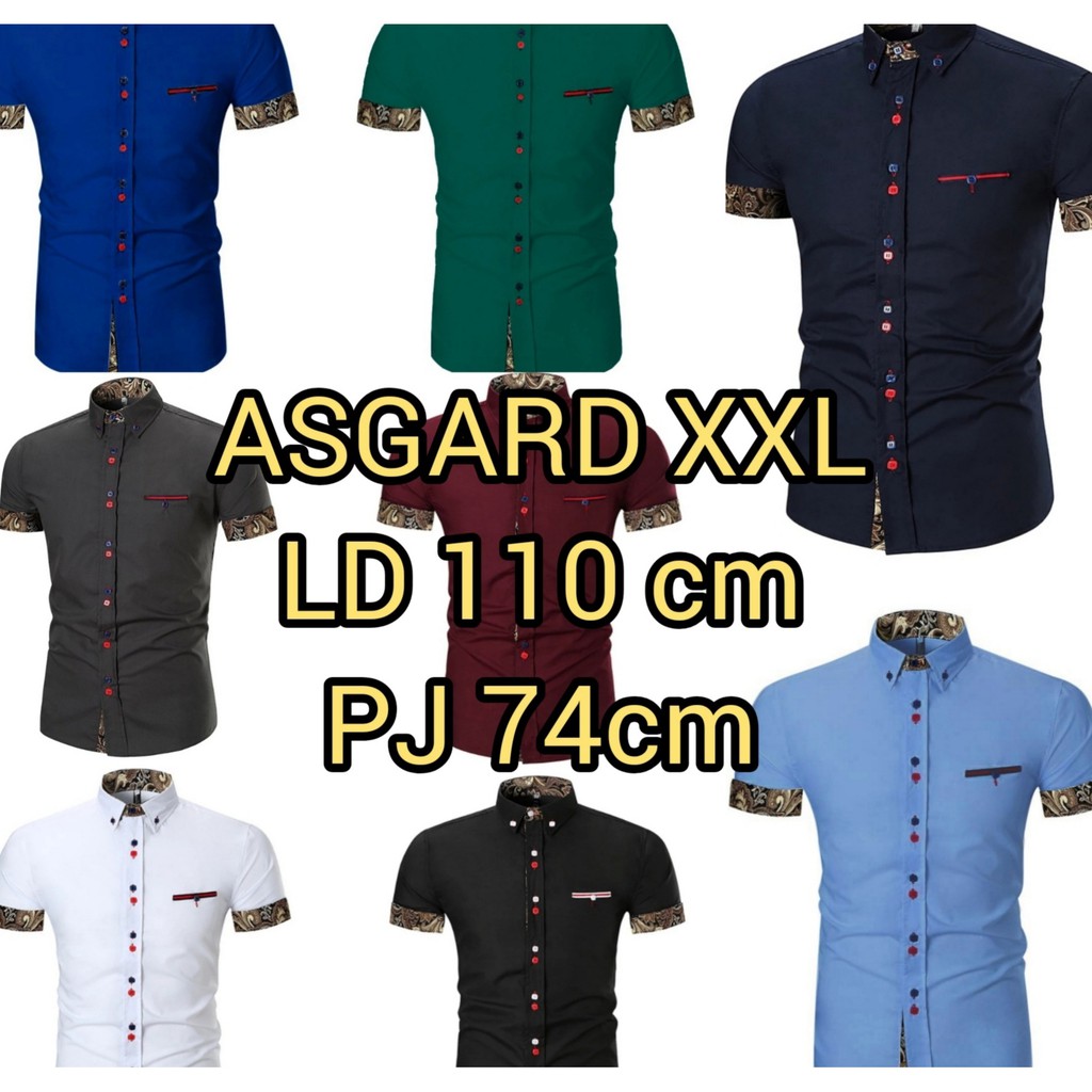 JOSJOLI_STORE/Kemeja Asgard/Kemeja Pria Dewasa Lengan Pendek/Size  L,XL,XXL