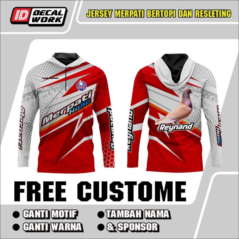 Jersey merpati balap / kaos joki merpati terbagus terbaru terbaik desain suka suka / baju panjang