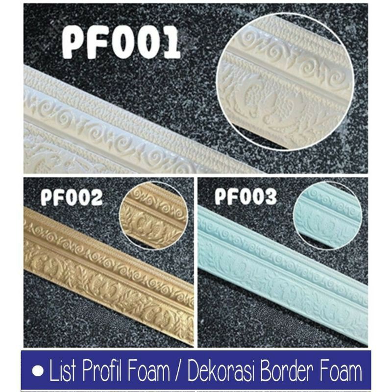 BORDER FOAM / List Border Foam / PVC Foam uk. P 230CM x L 8 CM