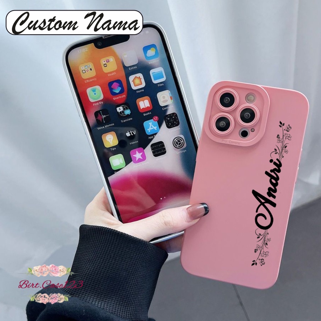 SOFTCASE CASE SILIKON PROCAMERA CUSTOM NAMA OPPO VIVO SAMSUNG REALME XIAOMI IPHONE INFINIX ALL TYPE BC6397