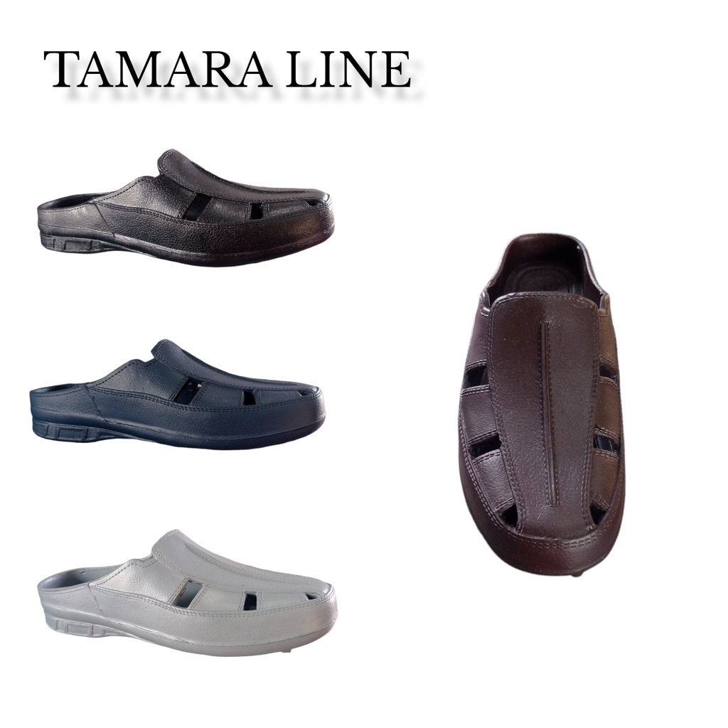 Sandal Selop Karet Pria Tamara Line 193 – Anti Licin & Tebal | Sepatu Sandal Slip On Nyaman