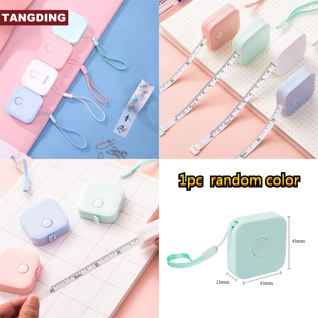 1pc Meteran Mini Warna Permen Untuk Mengukur Pakaian