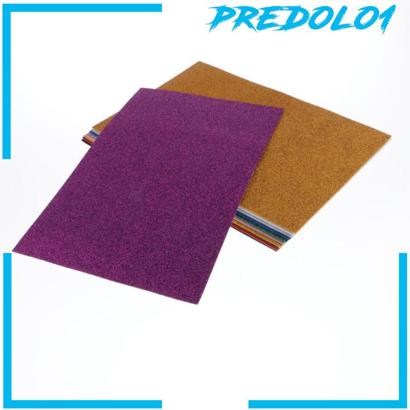 [PREDOLO1] 10 Pcs EVA Foam Handicraft Sheets 11.8x7.9&quot; Craft Foam Sponge Paper Glitter