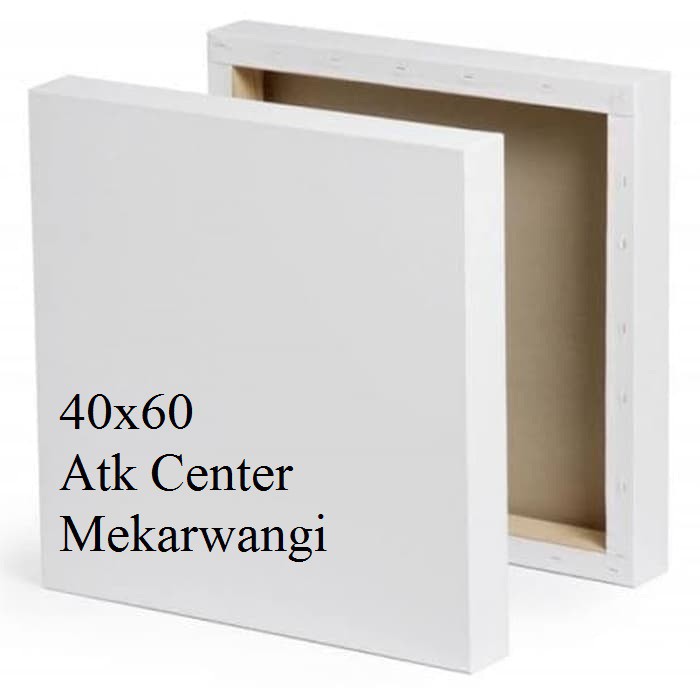 

Canvas Lukis Frame Kayu Ukuran 40 x 60 Untuk Cat acrylic / Cat Minyak / Canvas Putih