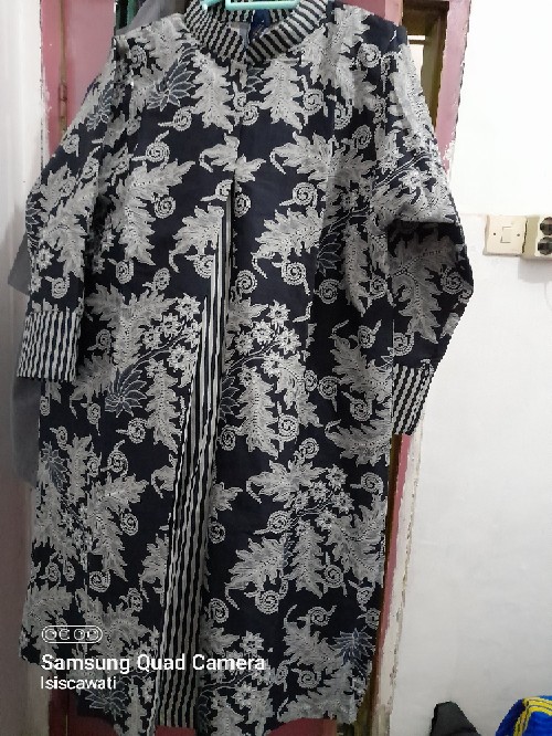 Shanaya Batik Tunik Pias Prameswari Warna Hitam Dan Merah Size S M L Xl Xxl Bisa Seragaman