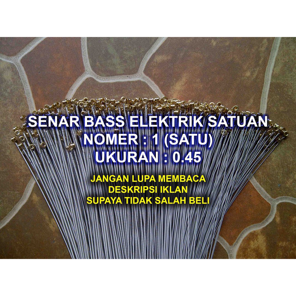 Senar Satuan Nomer 1 Bass Elektrik 045 Original Fender Unpacking Barcode Usa Ori Bijian