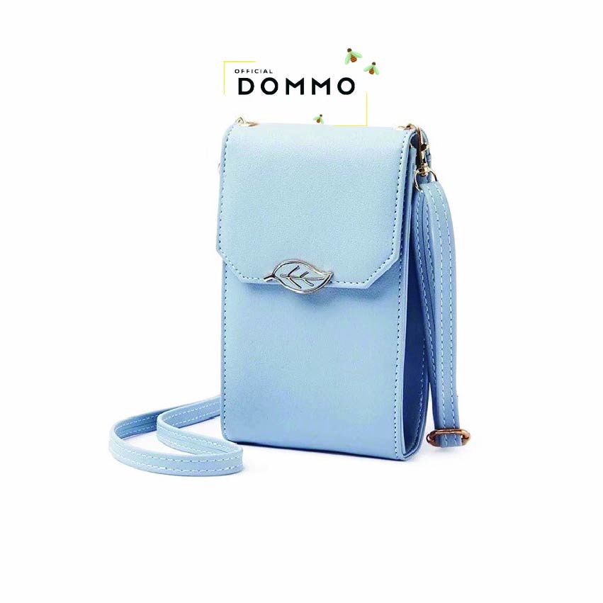 [LOKAL] DOMMO - D1215 DOMPET DAUN POCKET Pocket Bag Tas Selempang 2in1 Bisa Dompet Bisa Selempang