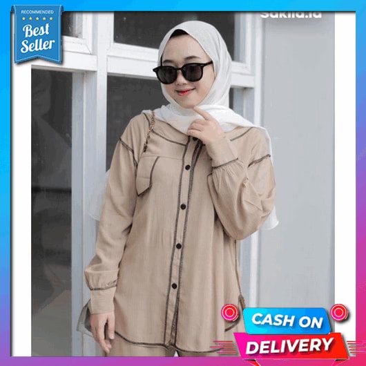 Setelan Tunik Muslim Polos Jumbo Ld 108 Size Xl Modern Keren Kekinian Casual Murah Terbaru 2022 Alta