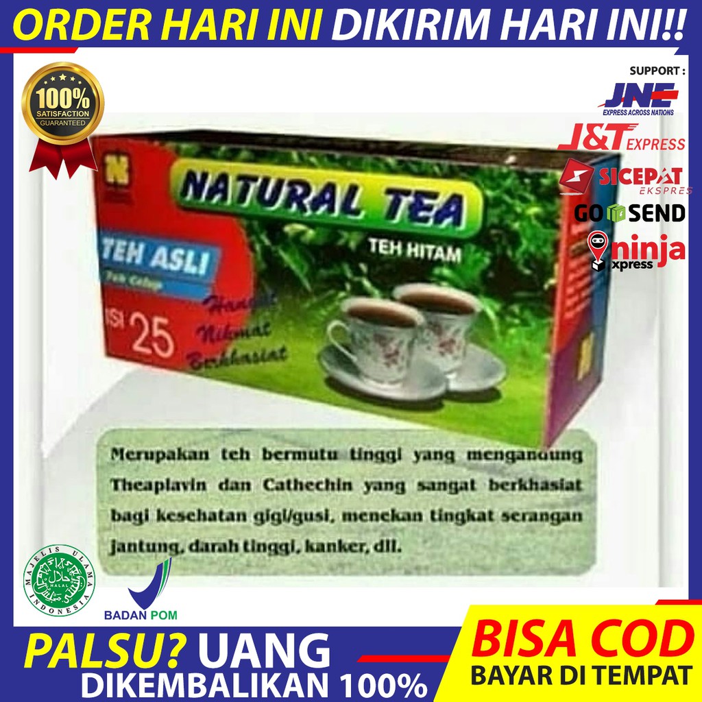 

Natural teh celup [2 box @25 Kantong/ 2 gr]