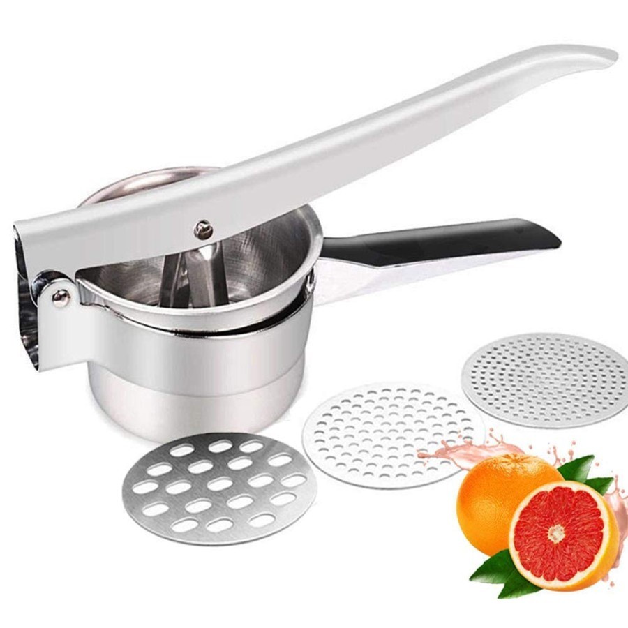 Potato Ricer 3 in 1 Masher Cetakan Presser Penghancur Pelumat Kentang