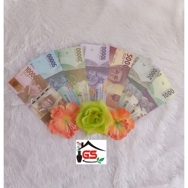 10 LEMBAR UANG MAINAN/UANG PALSU/UANG MAHAR/UANG KERTAS/UANG BUKET BUNGA