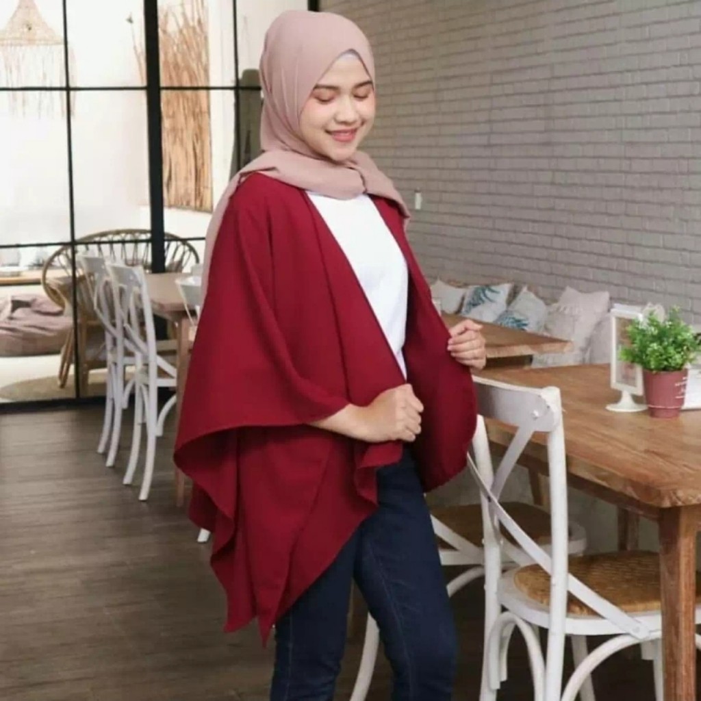 Baju Atasan Irish Outer Cardigan Moscrepe