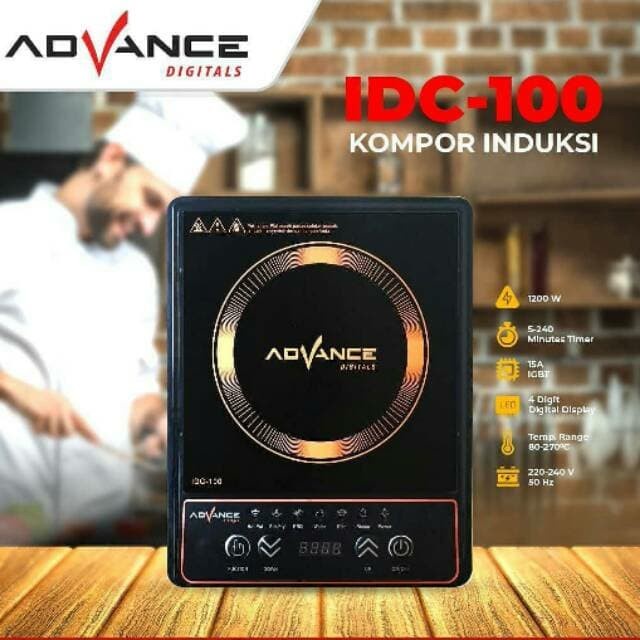 [PROMO HEBOH] KOMPOR LISTRIK/KOMPOR INDUKSI ADVANCE IDC-100 600 WATT PRAKTIS DAN HEMAT DAYA