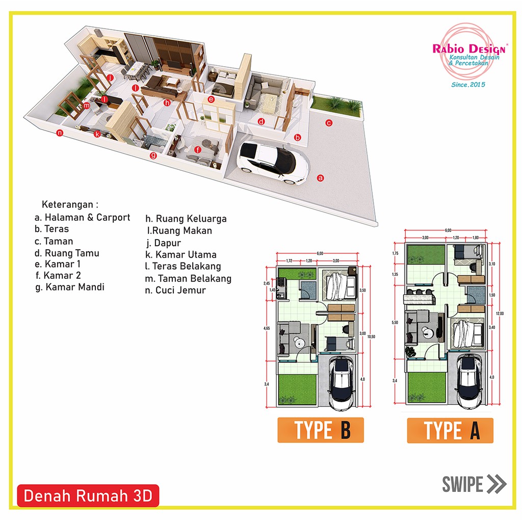 Jual Jasa Desain Rumah Minimalis KPR Perumahan Render Animasi