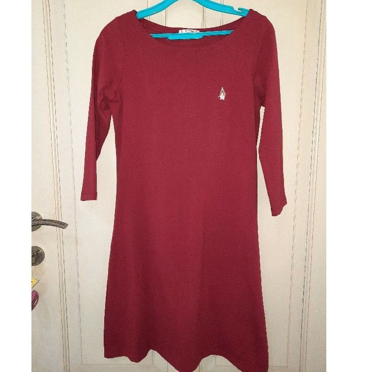 AMANDA MAROON DRESS HUSH PUPPIES (PRELOVED)