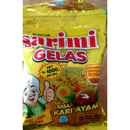 Sarimi gelas renceng 30 gr x 10 pcs