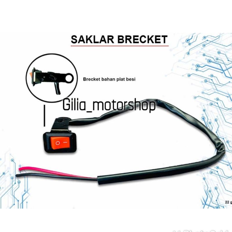 Saklar On Off Lampu Bracket Spion Motor Mini Saklar Swicth On Off Breket Spion Motor Mobil Rainproof