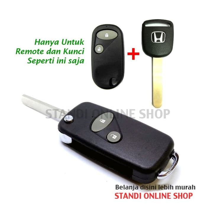 Flipkey Kunci Lipat Remote Kunci Honda Accord CRV CR-V Odyssey HON66