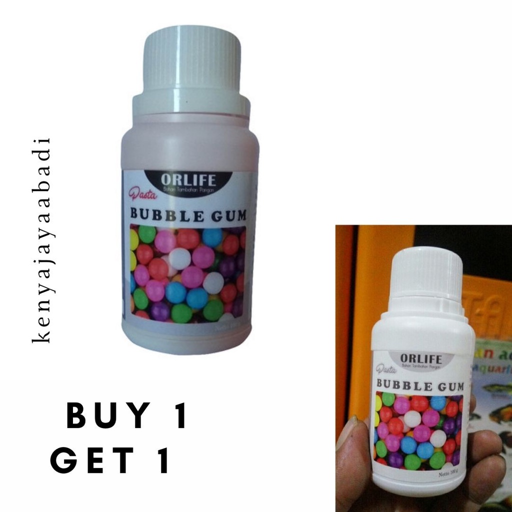 

PROMO CUCI GUDANG✅ BUY 1 GET 1 Perisa Pasta PLAIN BUBLE GUM BENING / rasa Blue Bubble Gum 100 Gram Orlife Perisa Pasta Buah Jambu Biji ,Perisa es , Perisa Makanan ,Perisa Rasa Buah Buahan ,Perisa Pasta 100 Gram Orlife , Bubble Gum Perisa Makanan Minum