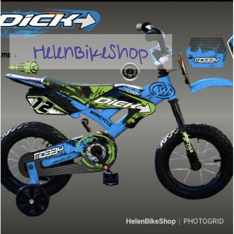 Sepeda bmx 12 Wimcycle Dicky Mobby