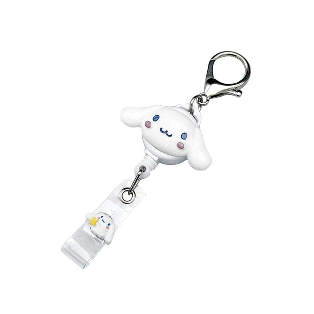 Nickolas1 Retractable Badge Reel My Melody Hospital ID Card Klip Klip Kartu Kerja Cinnamoroll Kartu Siswa Perawat Badge Holder