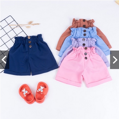 CELANA PENDEK ANAK NANIA / HOT PANTS 3 KANCING / HOT PANTS NANIA BAHAN SPANDEX TEBEL