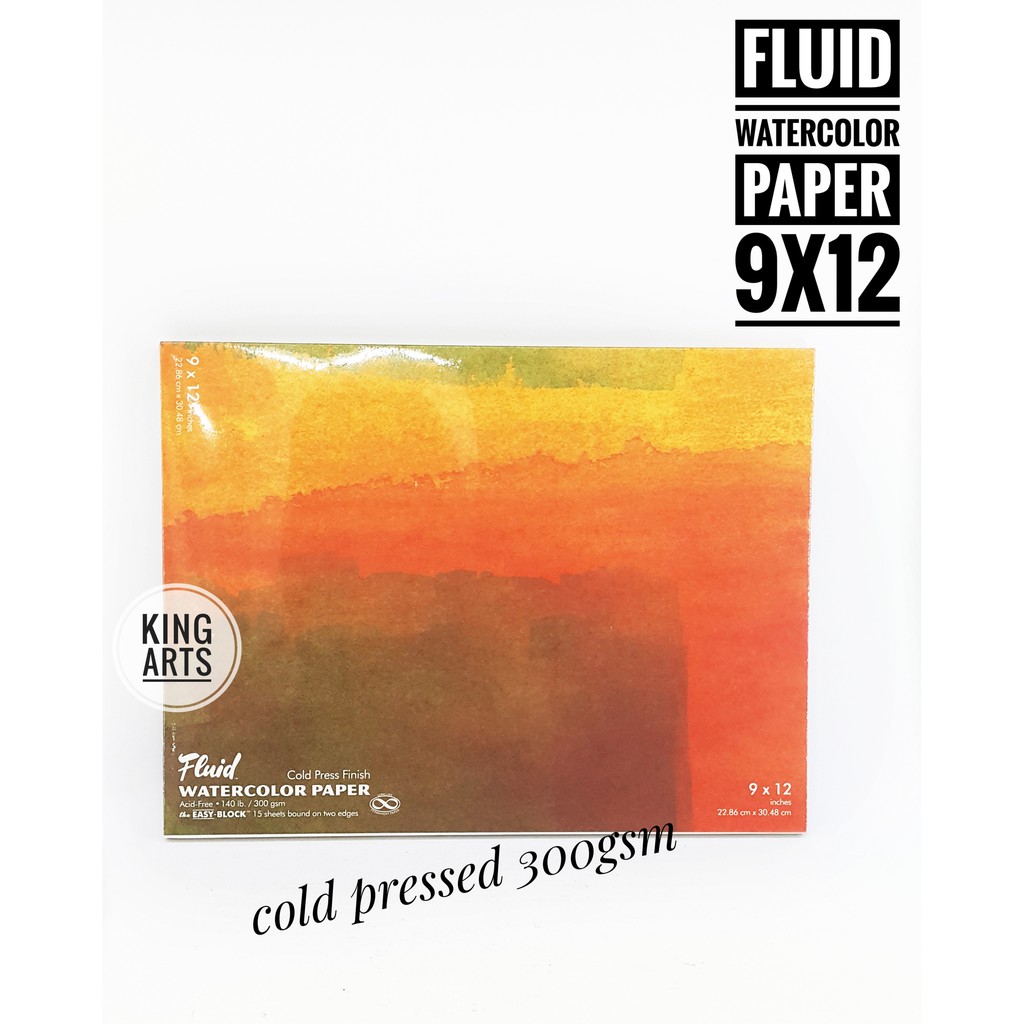 

Kertas Cat Air Fluid Speedball 9'x12' Watercolor Paper Blocks - Cold P