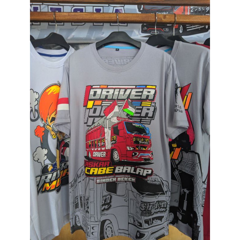 KAOS TRUK CABE BALAP ORIGINAL KATUN COMBED 24s