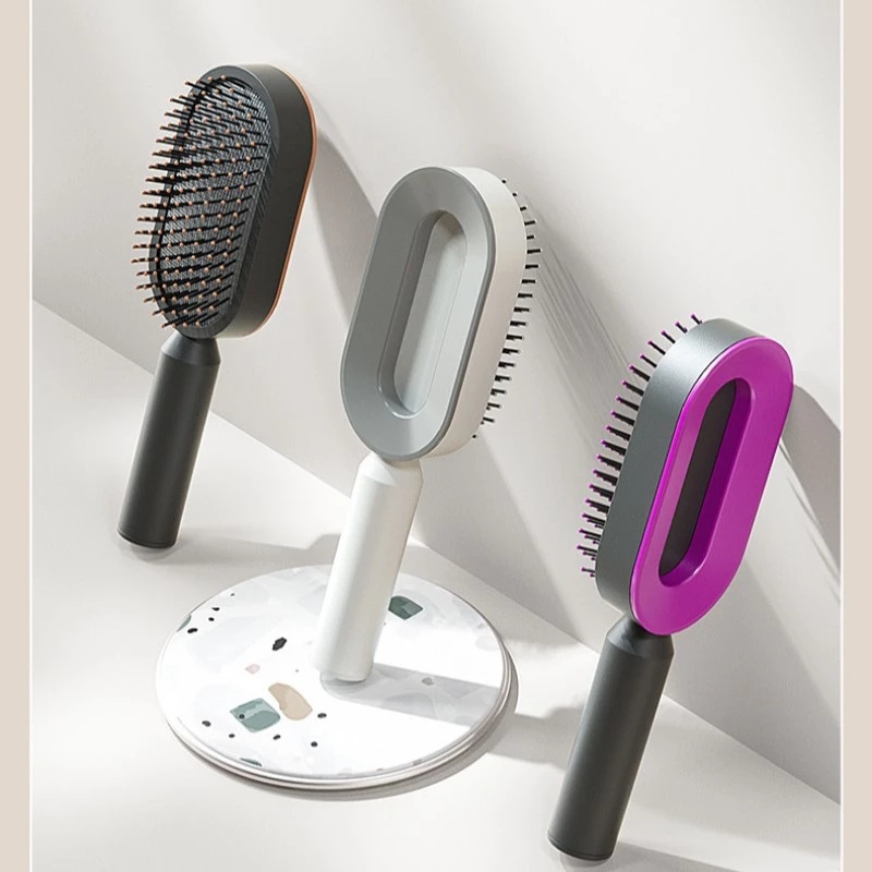 1pc Pressed Airbag Comb Rambut Sisir Plastik Anti-Statis Kulit Kepala Sisir/Alat Styling Salon Tata Rambut